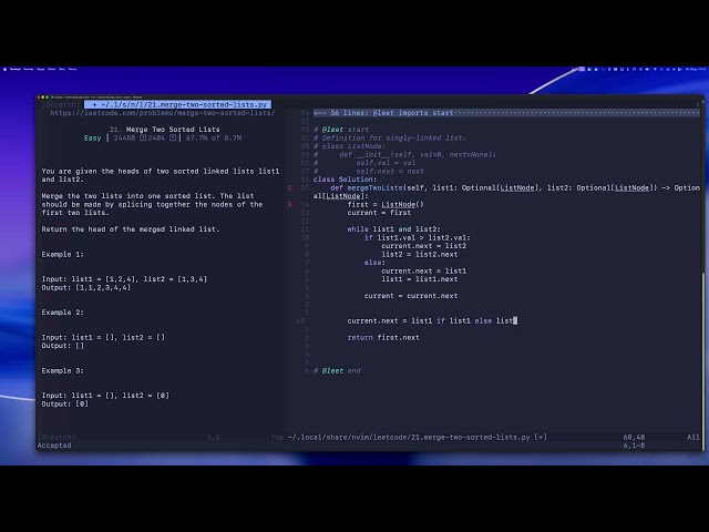 Merge Two Sorted Lists