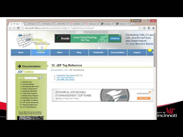 JSF User Interface Overview