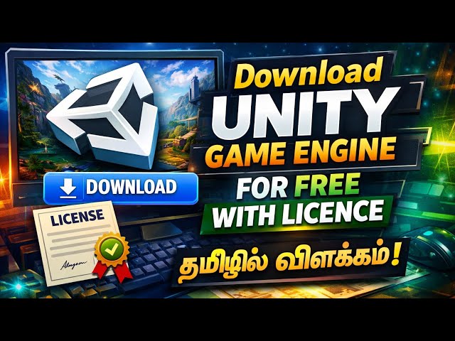 How To Download Unity Hub In Tamil | 2026 | 2025 | Game Engine Free Download With License❤️Subscribe