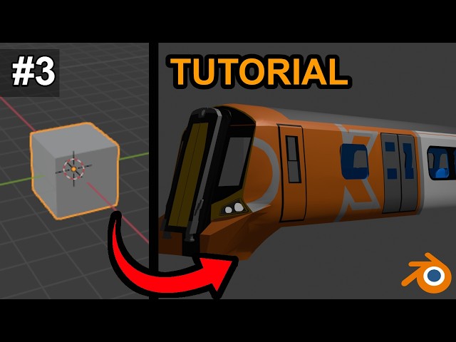How to Create a Train in Blender! (Easy) | Tutorial #3