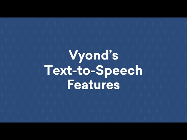 How to Use Vyond's Text to Speech Features | Vyond Video Tutorial