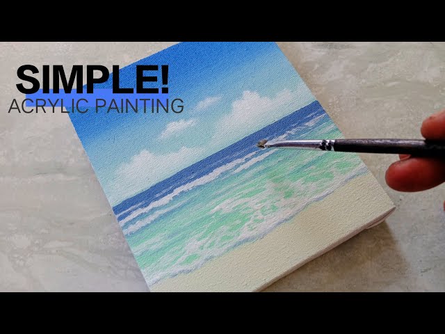 Easy Acrylic Painting for Beginners #acrylicpainting #simplepainting #paintingforbeginners #art