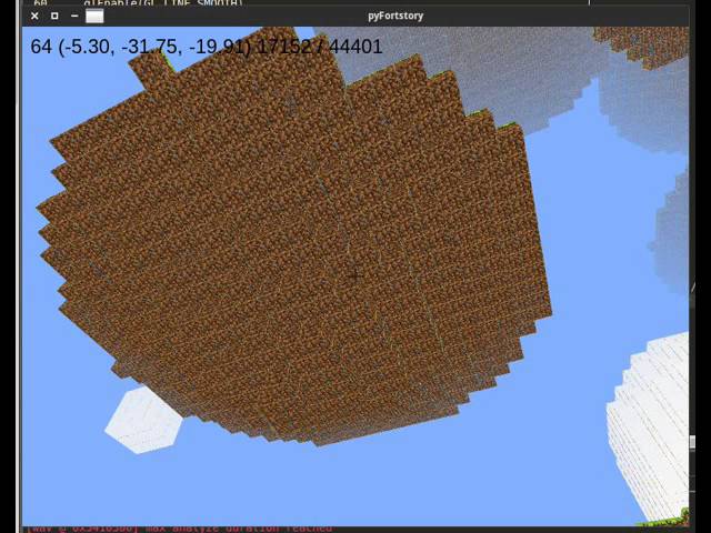 Python pyglet Voxel Game - Fort Story 1