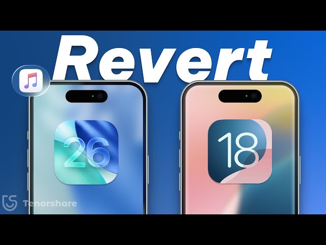 How to Revert iOS 26 Back to iOS 18 - Downgrade iOS 26 With iTunes