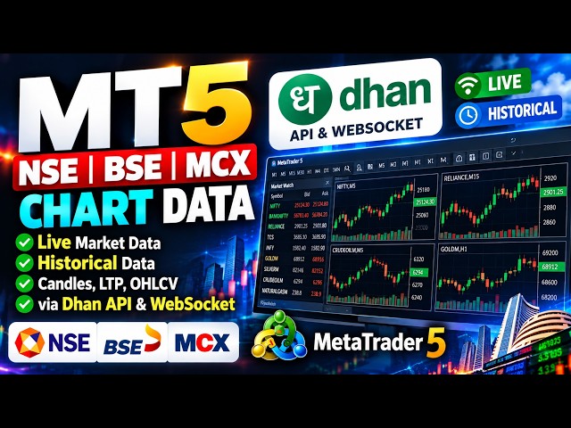 How to Get NSE BSE MCX Data on MT5? | Dhan API