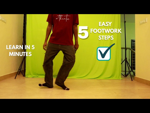 5 Easy Footwork Steps in 5 Minutes (Beginner Tutorial)