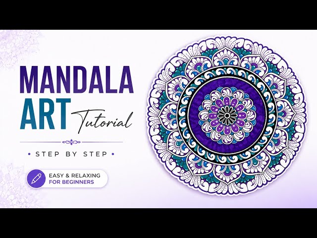 Mandala Drawing for Beginners | Simple & Easy Design | Step by Step | Beautiful Mandala Tutorial ✨