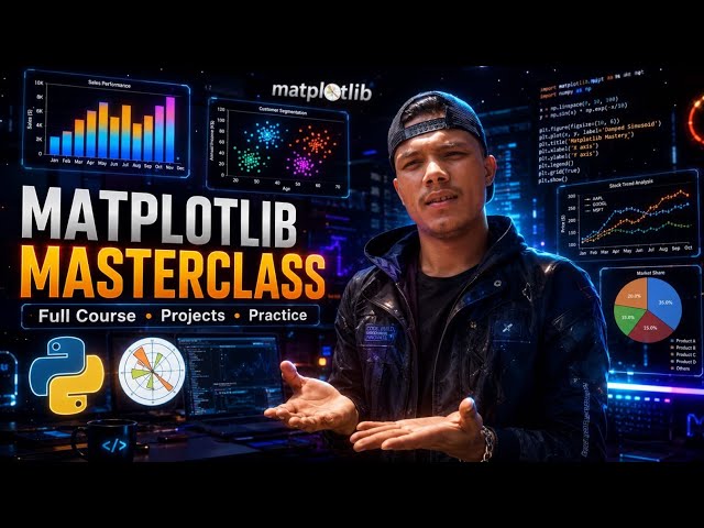 Matplotlib Masterclass 🔥 | Complete Python Data Visualization Course 🚀 | Beginner to Advanced