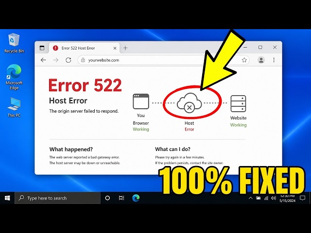 How To Fix Host Error From Website