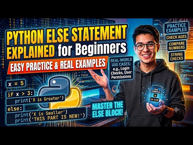 Python Else Statement Explained for Beginners | Real Examples & Practice