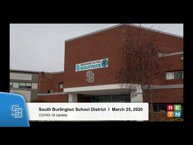South Burlington School Board Meeting: March 25, 2020