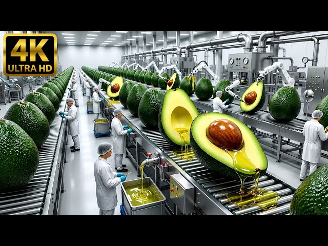 Inside a Modern Avocado Oil Factory | Complete Manufacturing Process