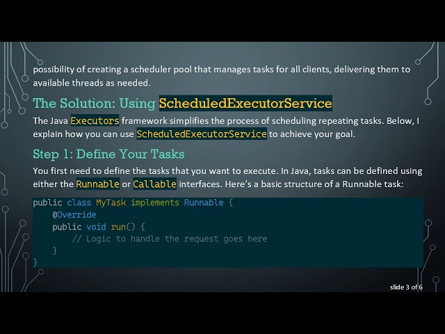 Emulating Concurrent Task Scheduling in Java with ScheduledExecutorService