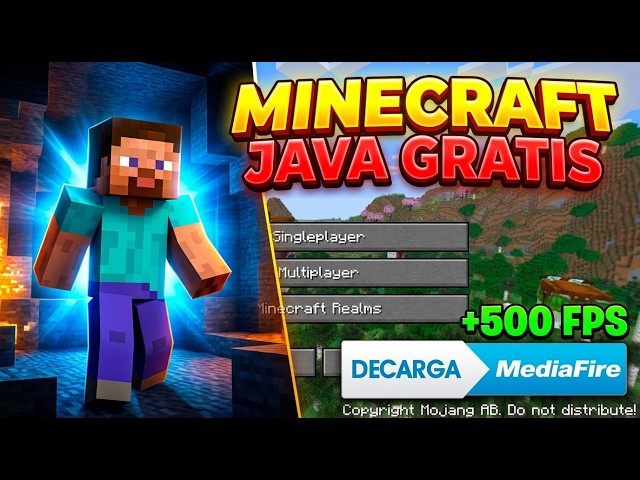 Descargar MINECRAFT JAVA GRATIS Y SUPER OPTIMIZADO en 2026 (cualquier versión)