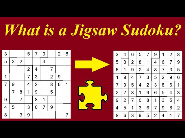 Jigsaw Sudokus - Rules & Example