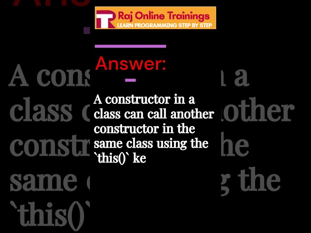 Top JAVA Placement Interview Questions and Answers (2026 Edition)