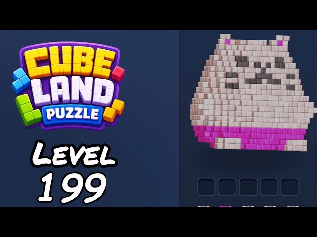 Cube Land Puzzle Level 199 Walkthrough