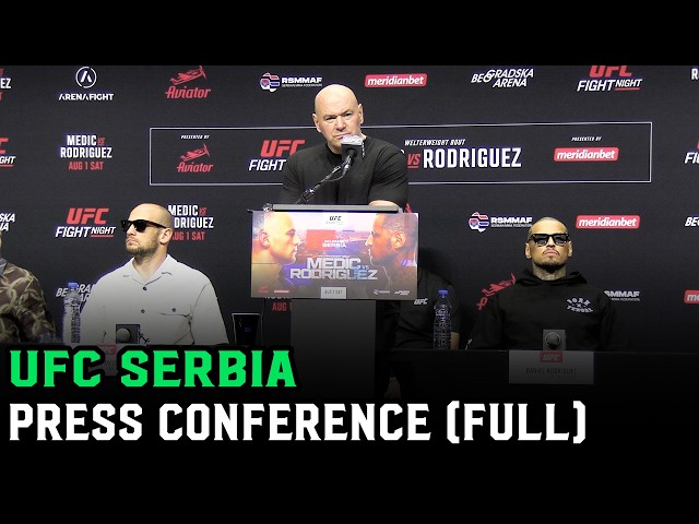 Dana White: "That's a SH*TTY question sir" | UFC Serbia Press Conference