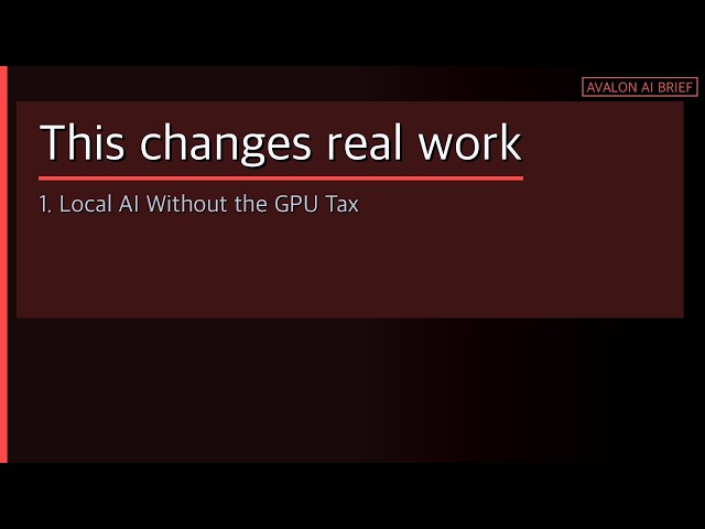 The End of GPU Monopoly: What It Changes for Real Work