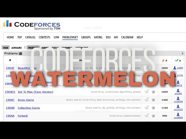 Watermelon Problem - Codeforces (Tutorial)