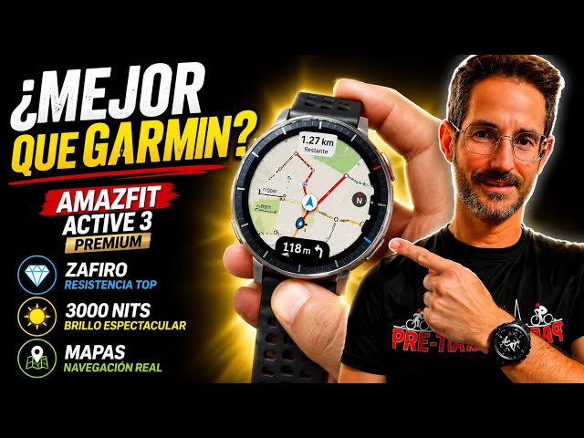 Amazfit Active 3 Premium: ¿El reloj que deja en evidencia a los Garmin baratos?