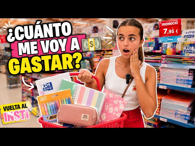 COMPRANDO TODO MI MATERIAL ESCOLAR PARA LA VUELTA AL INSTI 🛒📚