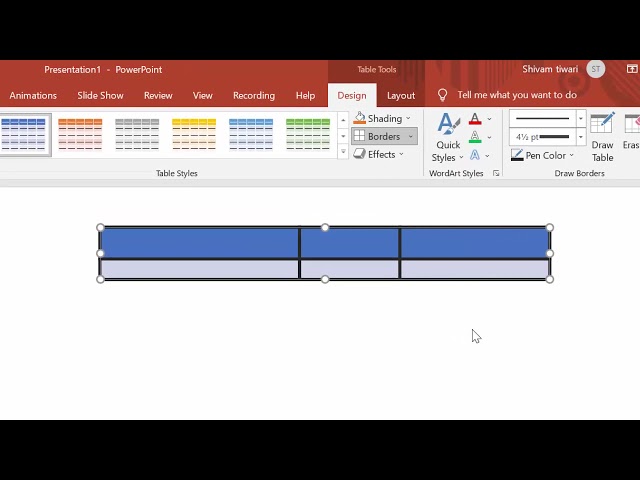 Table formatting in Microsoft Power Point@COMPUTEREXCELSOLUTION