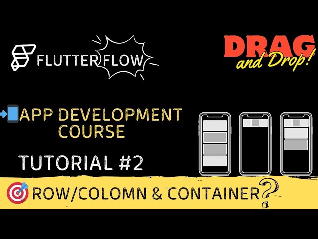 FlutterFlow Tutorial For Beginners | FlutterFlow Rows,Columns and Container #column #container #rows