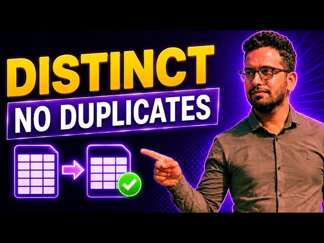 SQL DISTINCT Keyword Explained | SQL Tutorial