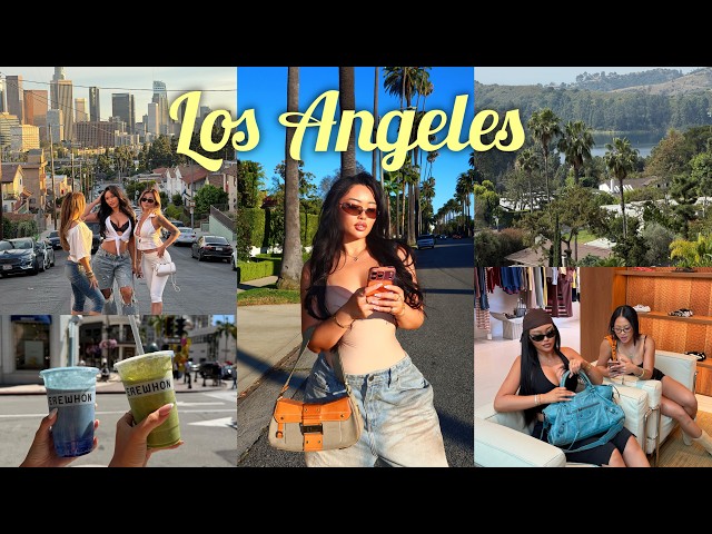 VLOG EN LOS ÁNGELES | Viaje de amigas, compras, buena comida, caminata en Hollywood, outfits (Par...
