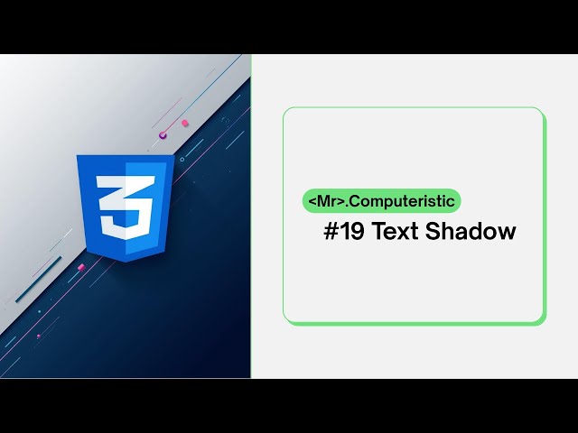 CSS Text Shadow - How to assign shadow to our text? CSS tutorials for absolute beginners 2025