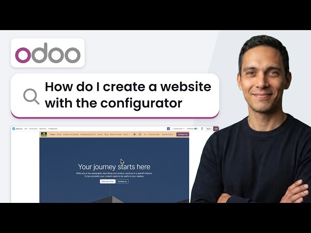 How to Create a Website with the Configurator in Odoo Website (2026 Method)