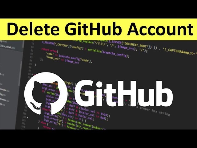 How to Delete GitHub Account?