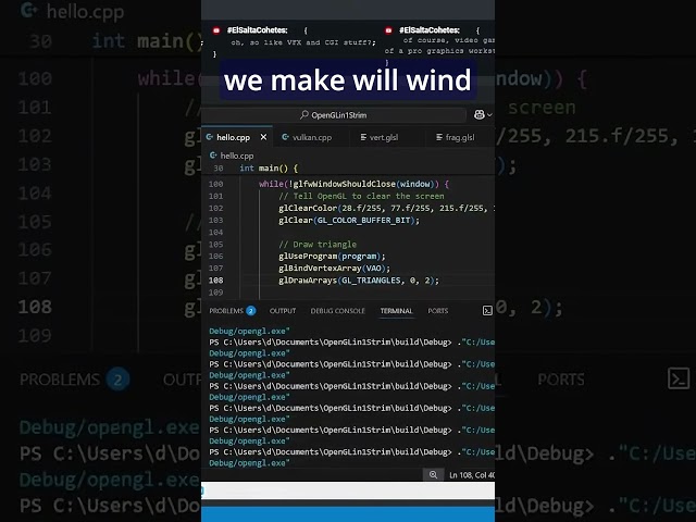 Vulkan vs OpenGL (2/2) #opengl #vulkan #gamedev #vtuber