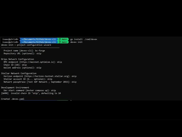 DevEx CLI Demo Video