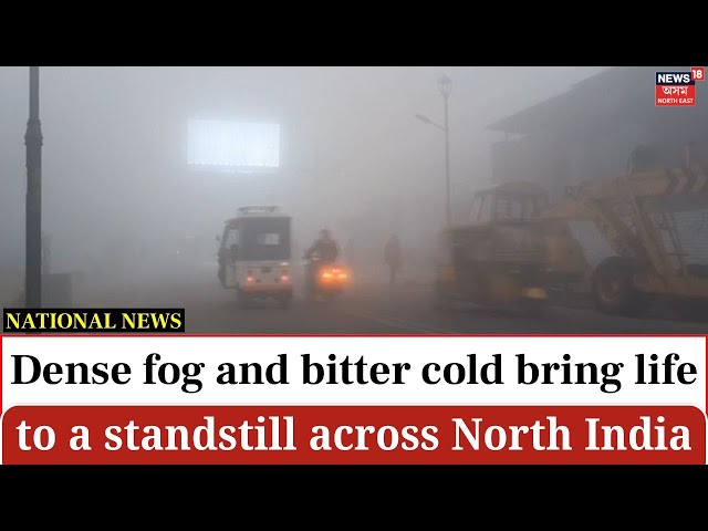 Dense fog and bitter cold bring life to a standstill across North India N18V