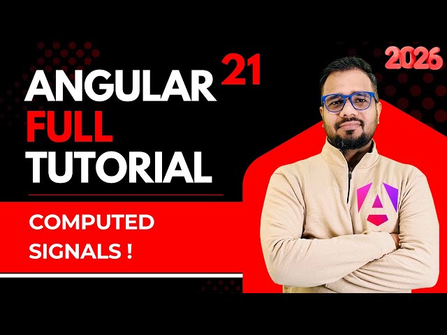 Angular 21 Tutorial in Hindi #25 | Computed Signals - Full Name & Cart Total Examples