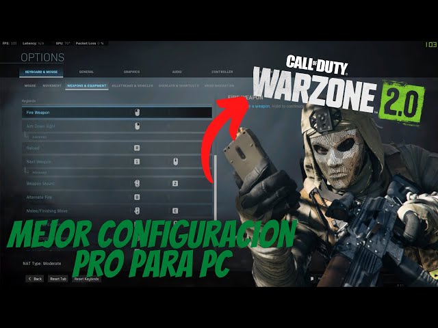 Configuración PRO para PC y Xbox. Tutorial Warzone 2.0