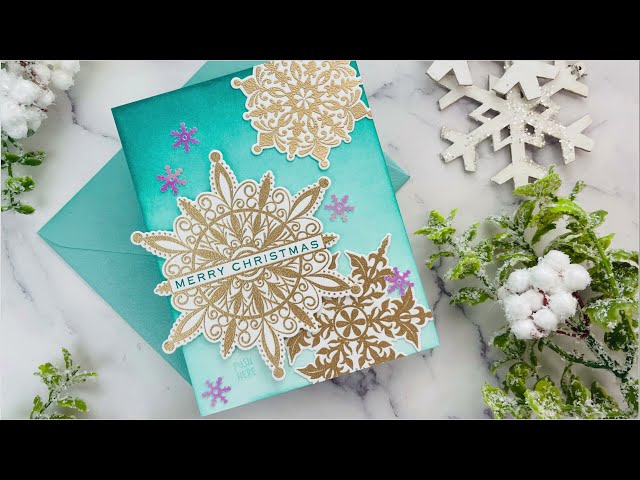Light Up Snowflakes featuring Gina K. Designs and Chibitronics