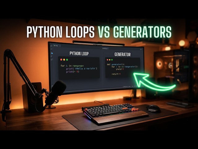 Python Loops vs Generators: Performance & Efficiency (ASMR Coding) #python #coding #programming
