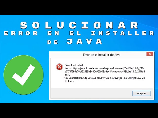 How to Fix the Java Installer Error