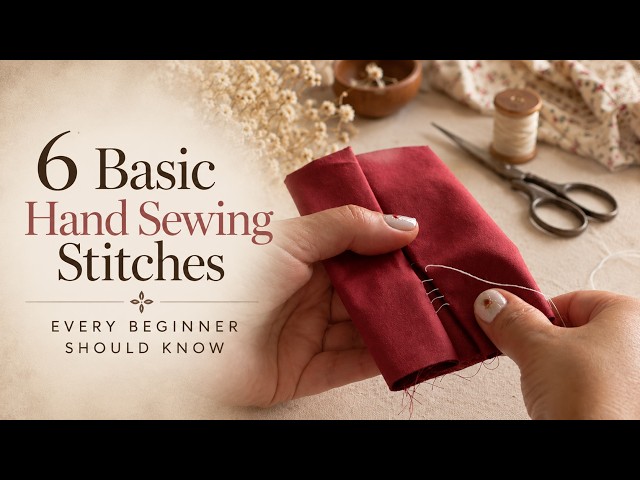 6 Basic Hand Sewing Stitches Every Beginner Should Know
