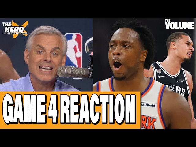 NBA Finals Game 4 REACTION: Wemby & Spurs BLOW IT to OG Anunoby & Knicks | Colin Cowherd: THE HERD