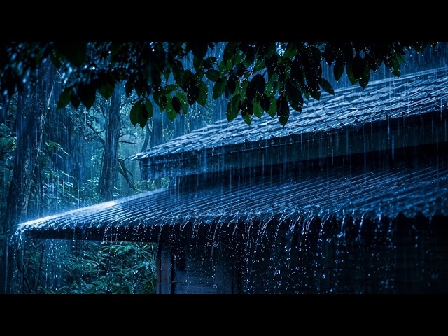 Heavy Rain on the Roof | Thunderstorm for Sound Sleep