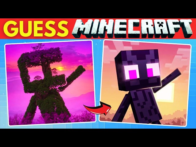 Guess Minecraft Characters by Illusion Quiz ~ Enderman, Creeper, Herobrine | Ultimate Minecraft Quiz