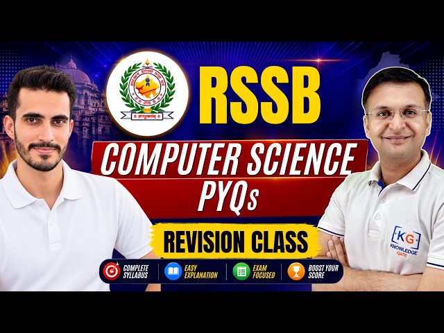 ✨RSSB - Computer Science PYQs | RSSB 2026 | LIVE on KnowledgeGate|⏰ 12:00  PM
