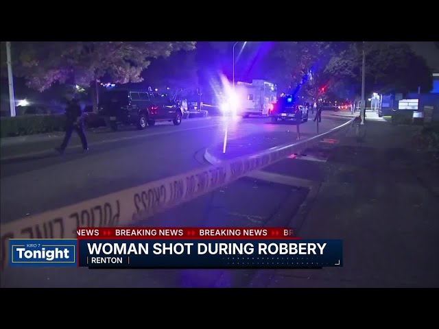 Woman shot in the neck during robbery at an ATM in Renton