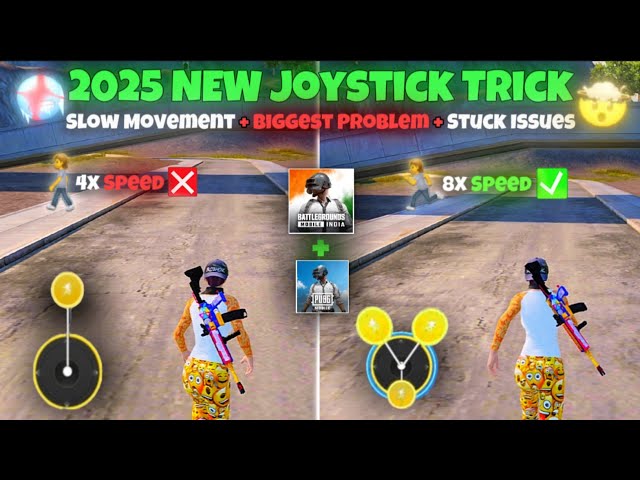 Joystick Fast Movement In Pubg Mobile • All 2025🔥 Joystick Issues Fixed | Joystick Perfect Sprint✔️