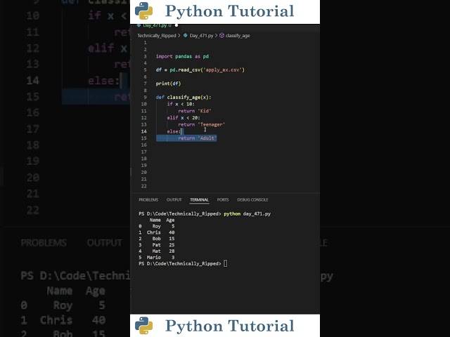 Using Apply On A Pandas Dataframe | Python Tutorial