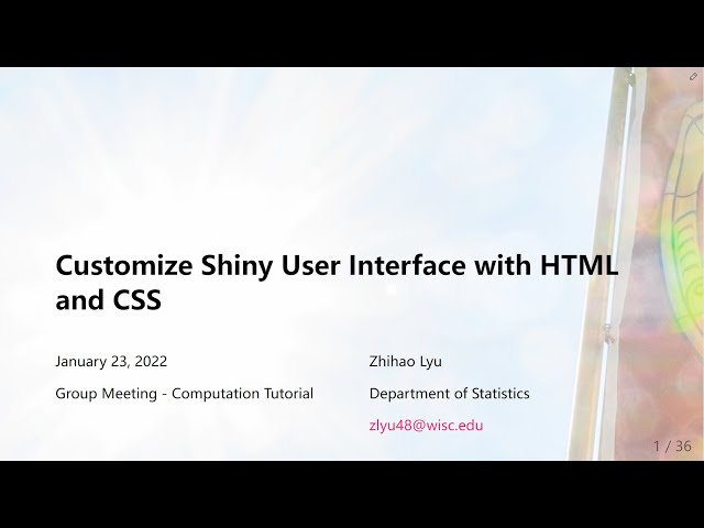 Part. 1 Bootstrap and bslib 101